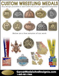 Samples of Custom Wrestling Medals